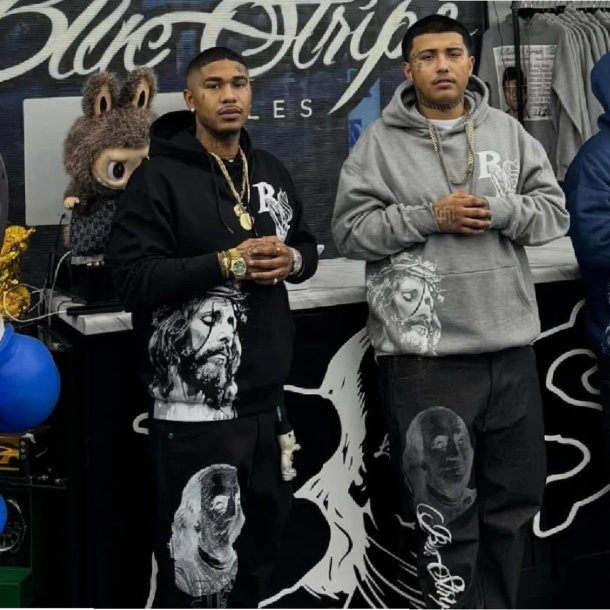 Blue Strips LA Clothing