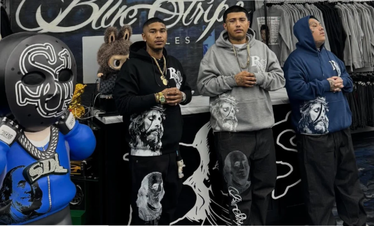 Blue Strips LA Clothing