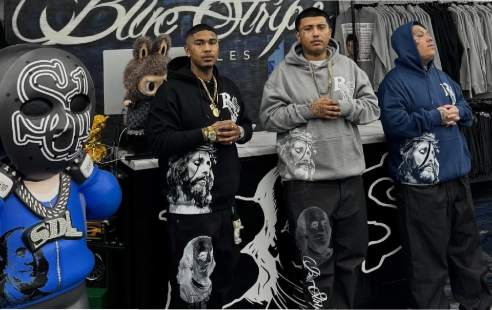 Blue Strips LA Clothing