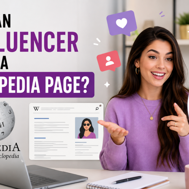Wikipedia page for an influencer
